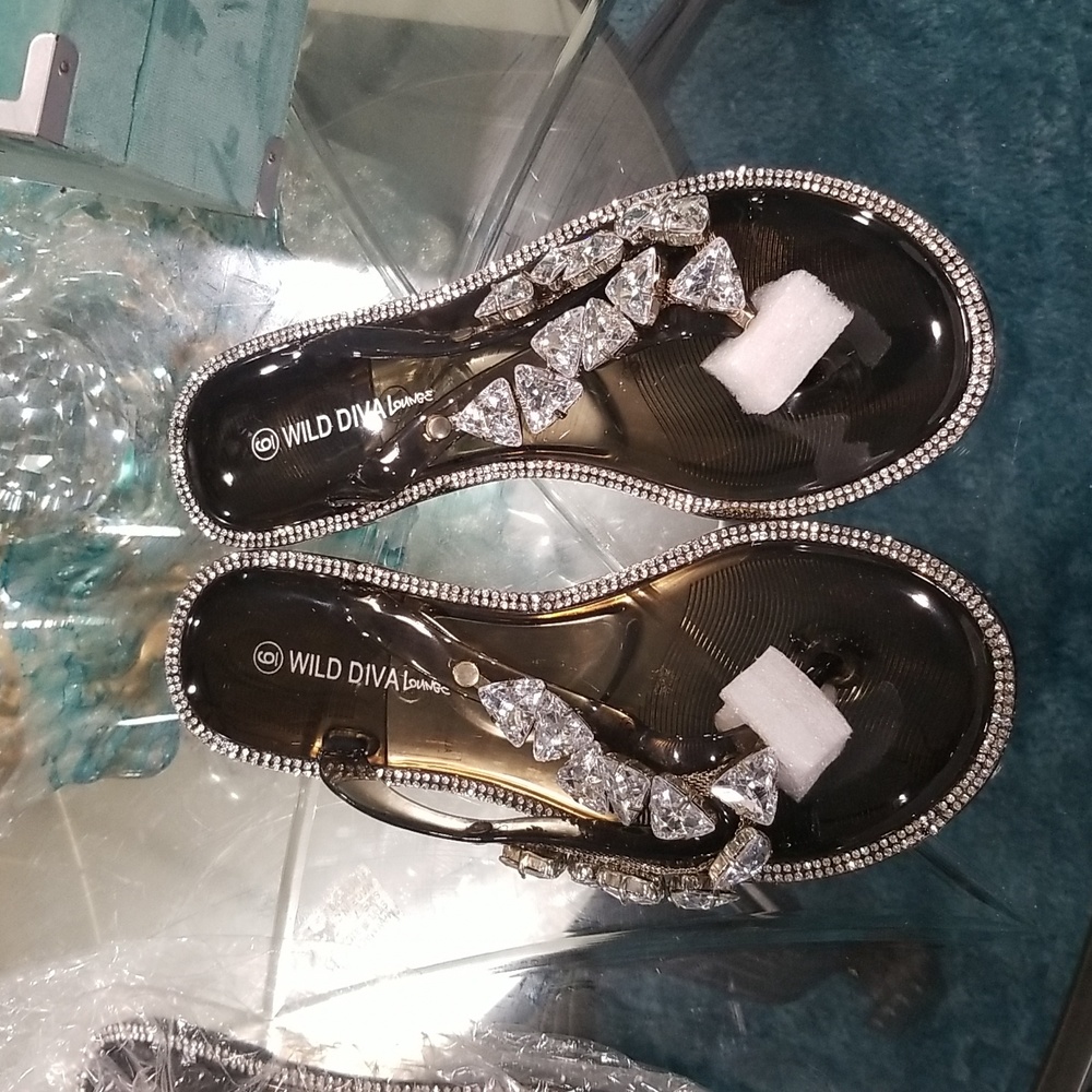 Bling flip flops
